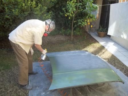 Fotos de trabajos sobre el capot